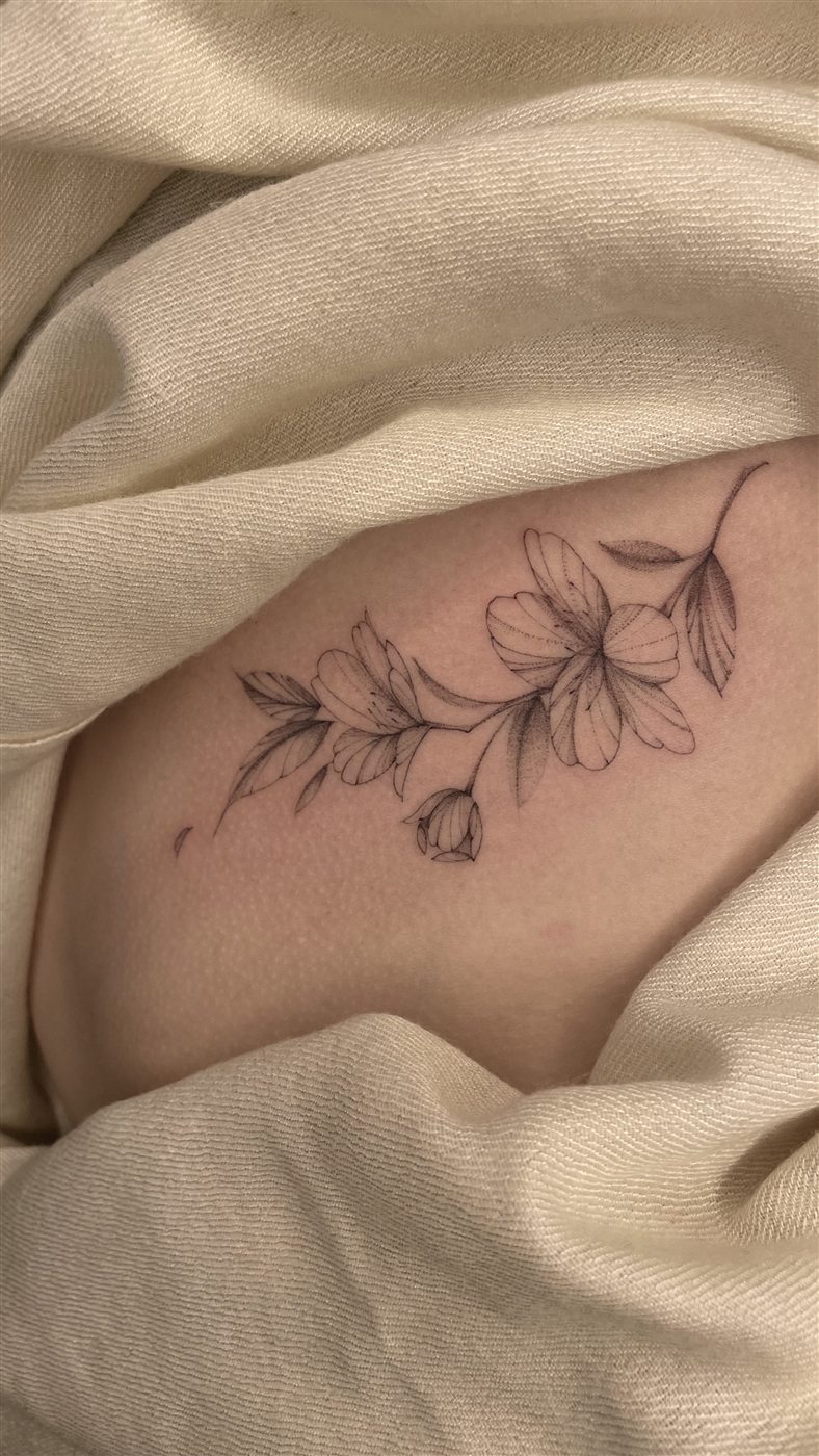 Tatuaje realizado por Claudia Medel