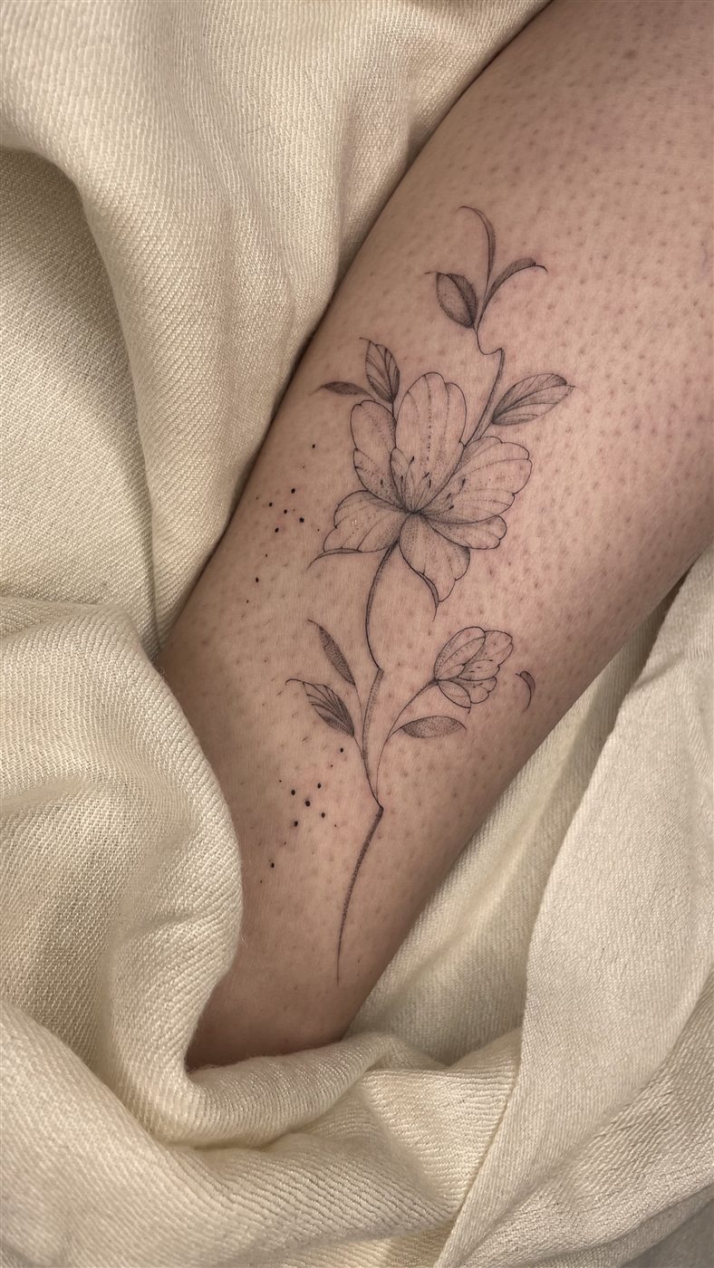 Tatuaje personalizado realizado por Claudia Medel